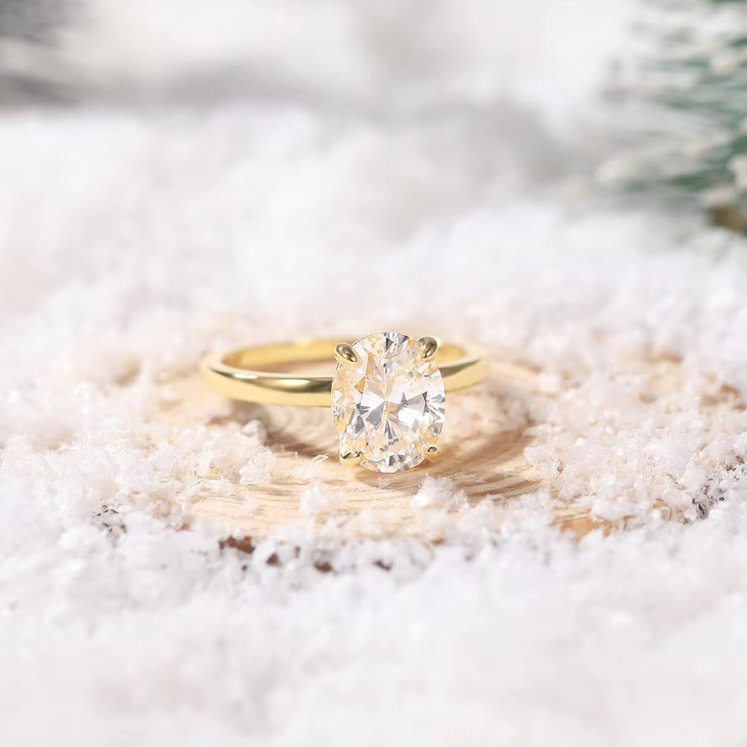 Bliss - 3 CT Oval Cut Solitaire