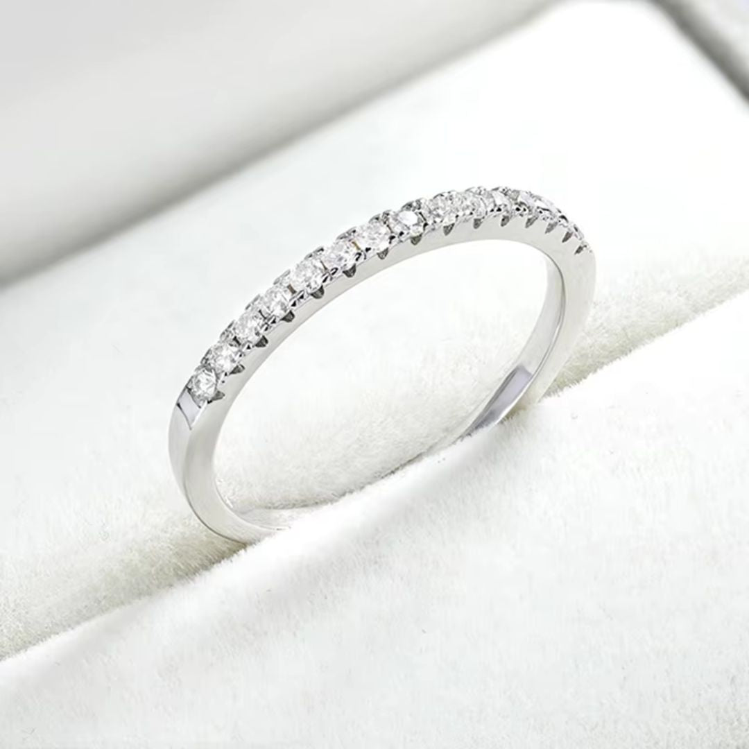 Unity - Half Eternity Moissanite Band