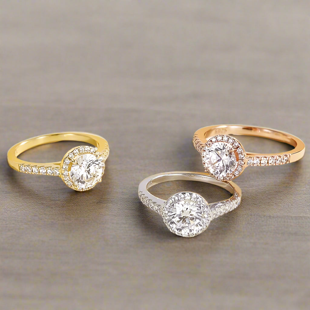 Ruth - 1.25CT Round Cut Halo