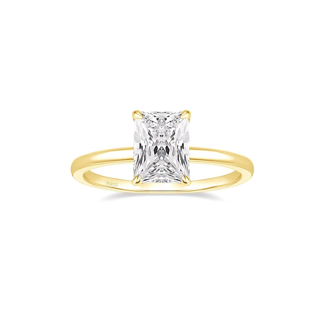Camilla - 3CT Radiant Cut Hidden Halo Solitaire