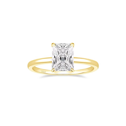 Camilla - 3CT Radiant Cut Hidden Halo Solitaire