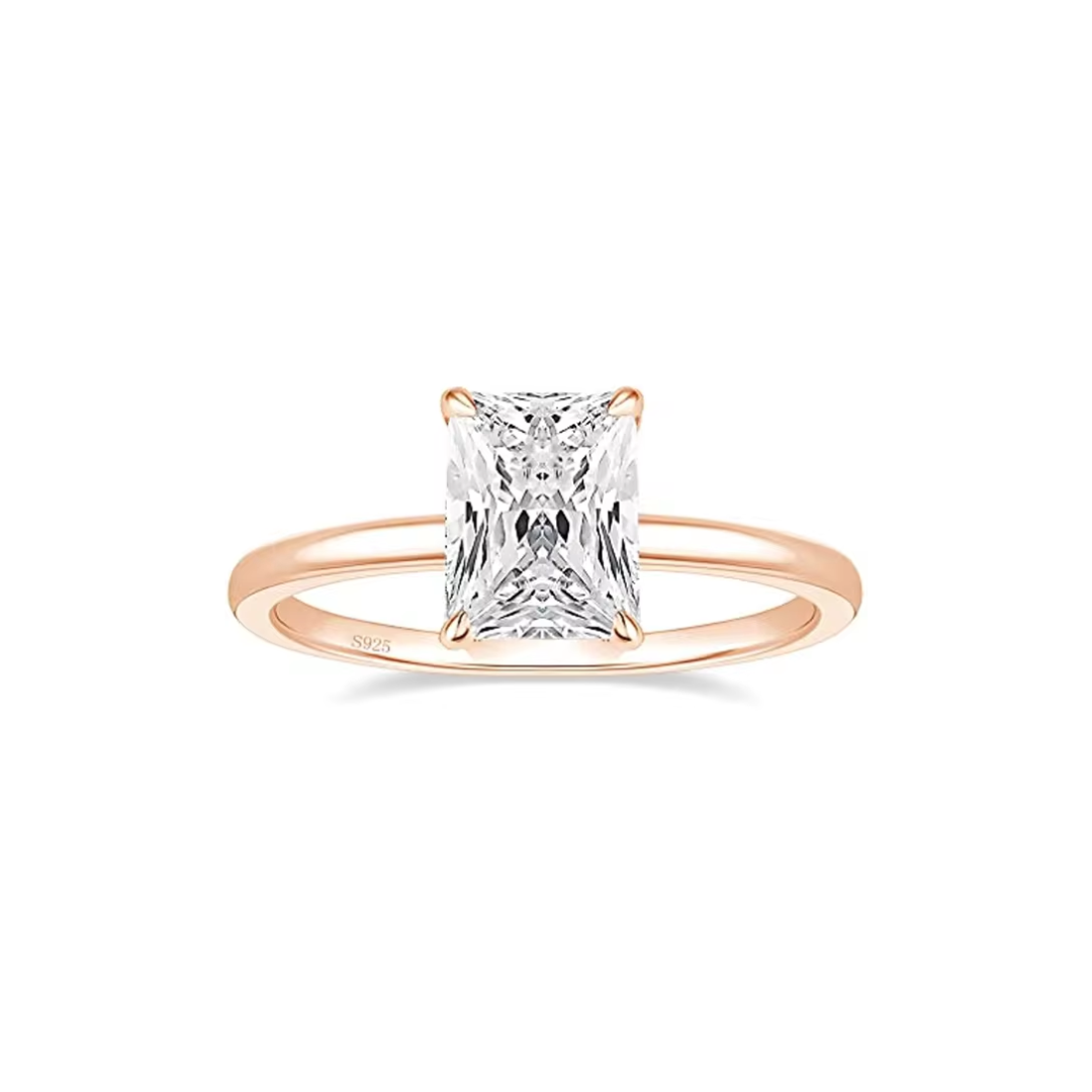 Camilla - 3CT Radiant Cut Hidden Halo Solitaire
