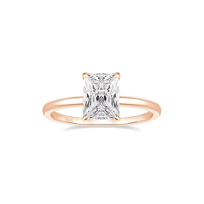 Camilla - 3CT Radiant Cut Hidden Halo Solitaire