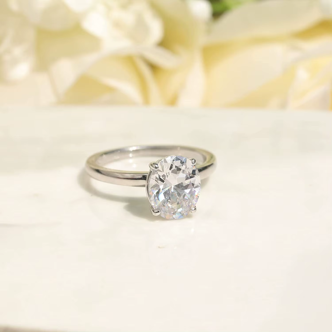 Bliss - 3 CT Oval Cut Solitaire