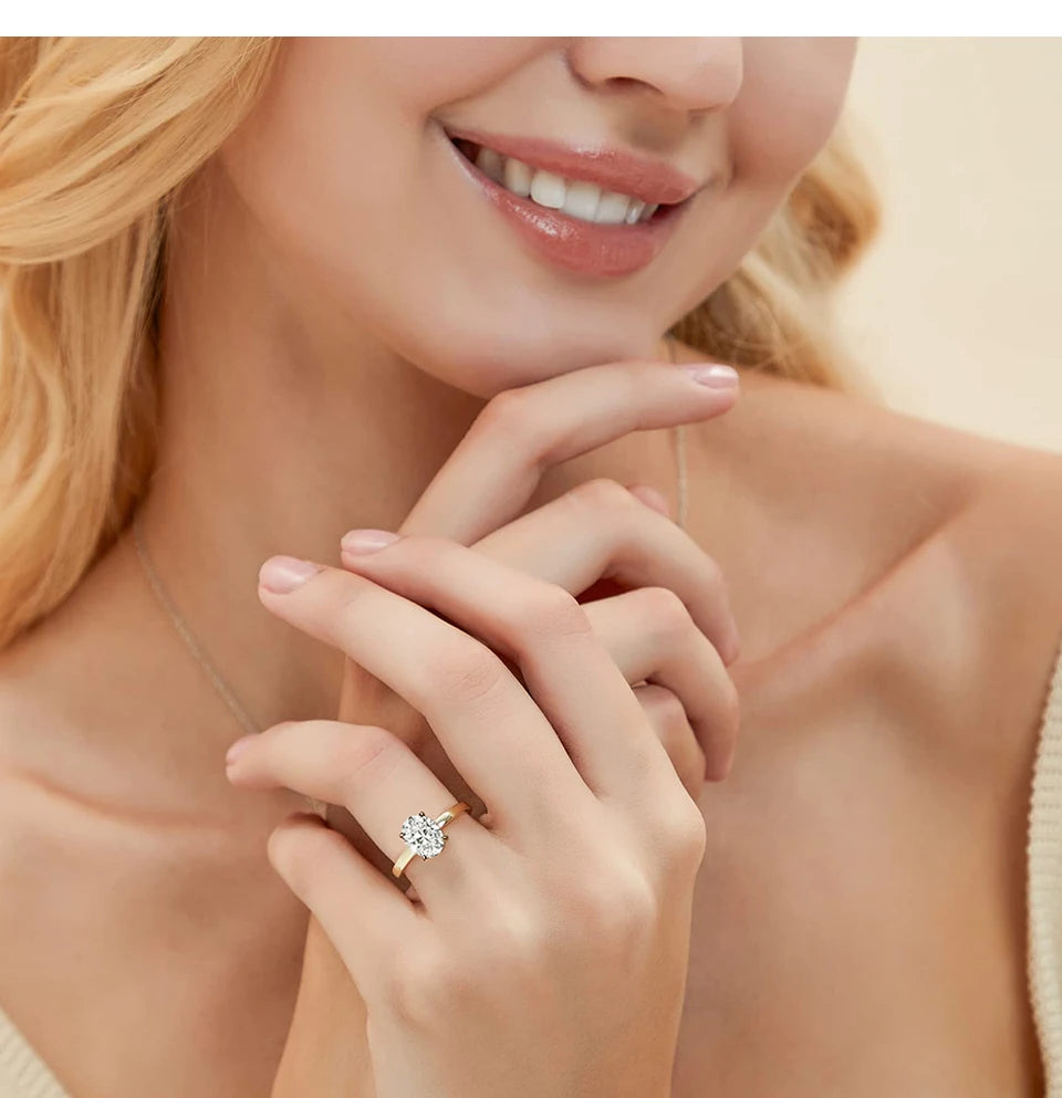 Ava - 2CT Oval Cut Hidden Halo Moissanite